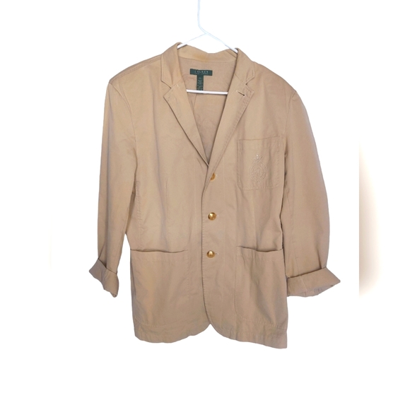Lauren Ralph Lauren Tan Blazer - Picture 1 of 11